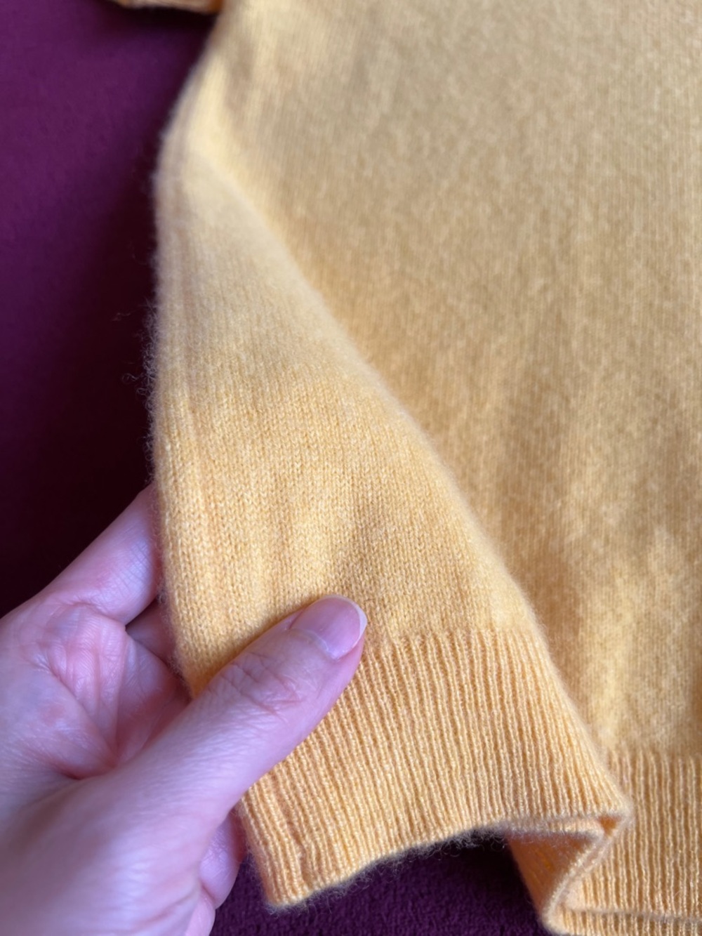 Quince Women's Short Sleeve Crewneck Sweater - Yellow - Picture 7 of 12